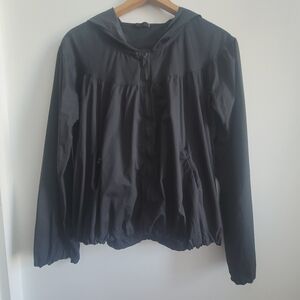 lululemon Womens Black Rain Jacket Size 10